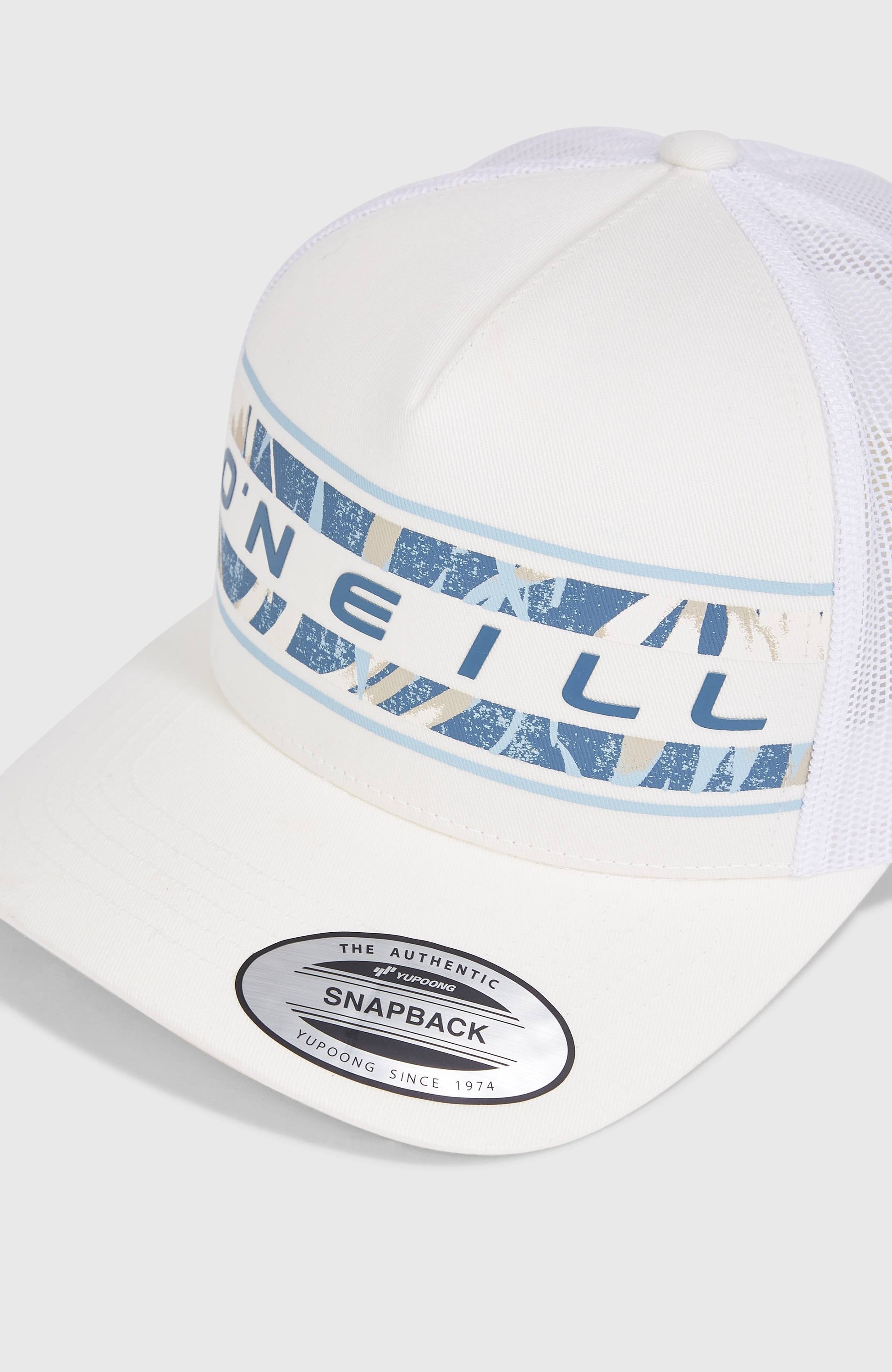 Flower Trucker Cap Men Snow White