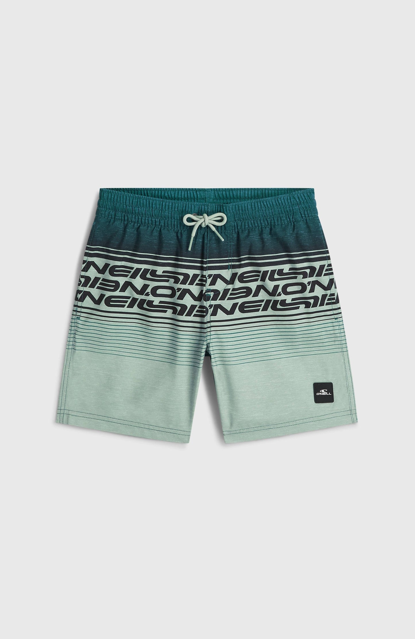 O'Neill Logo Stripe Swimshorts Kids Boys Green Heritage O'Neill