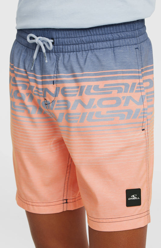 O'Neill Logo Stripe Swimshorts Kids Boys Purple Heritage O'Neill