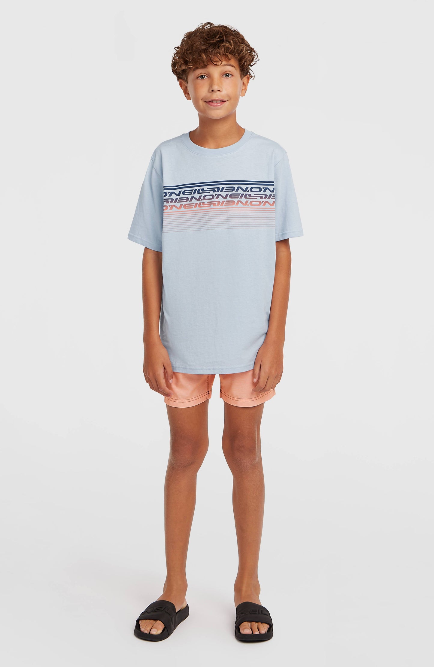 O'Neill Logo Stripe Swimshorts Kids Boys Purple Heritage O'Neill