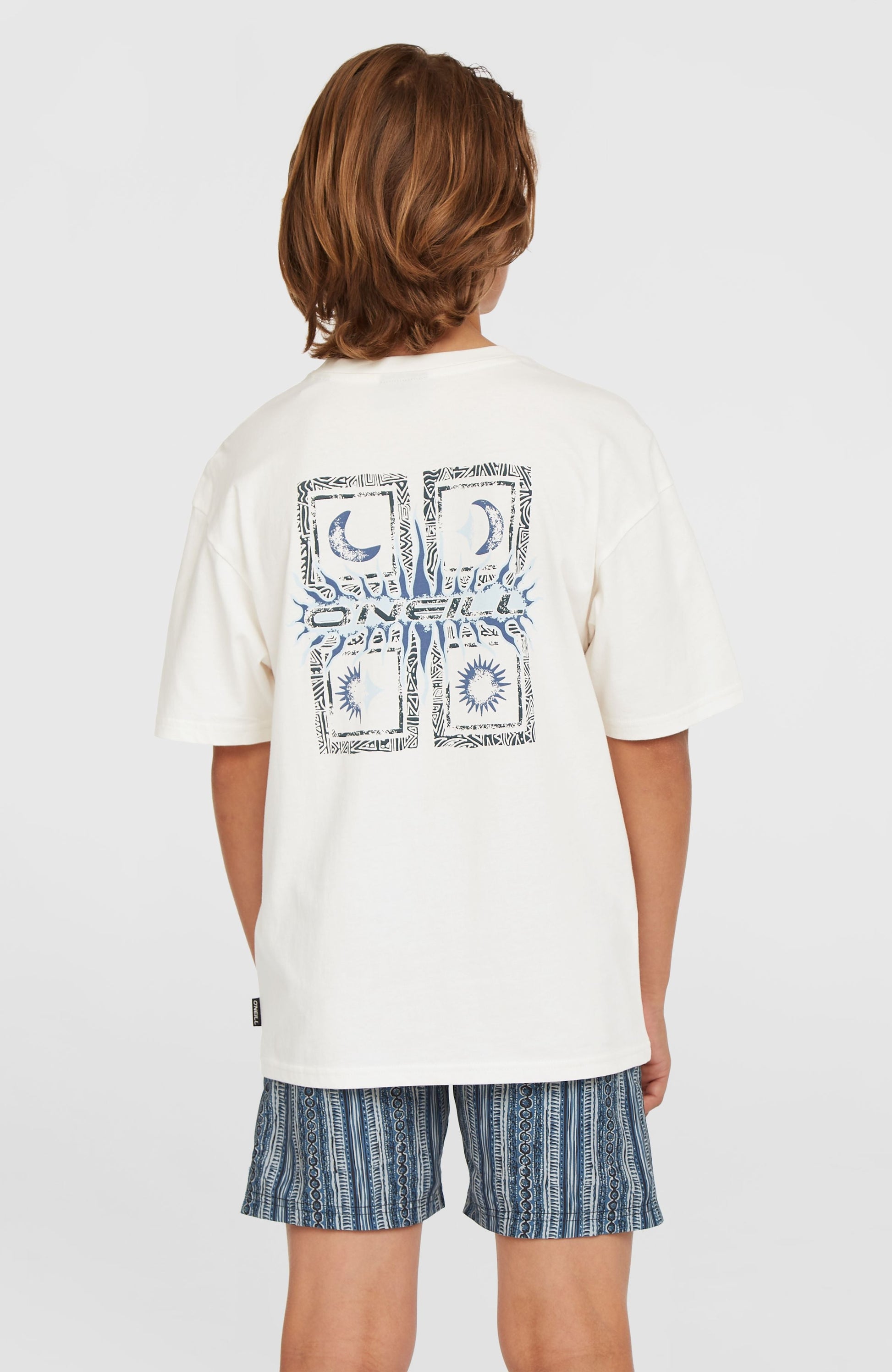 Cali 14'' Swim Shorts Kids Blue Pressed Lines