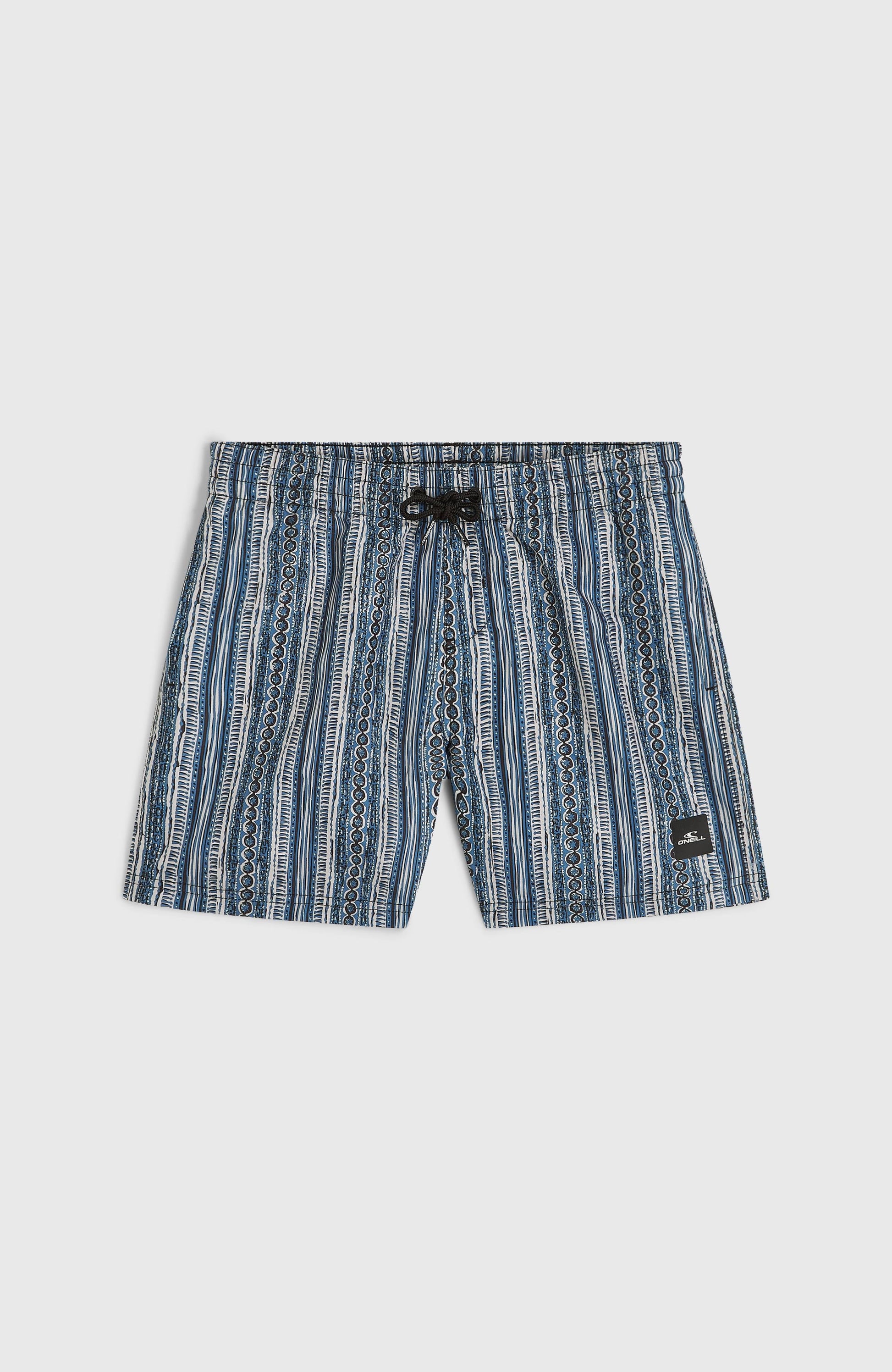 Cali 14'' Swim Shorts Kids Blue Pressed Lines