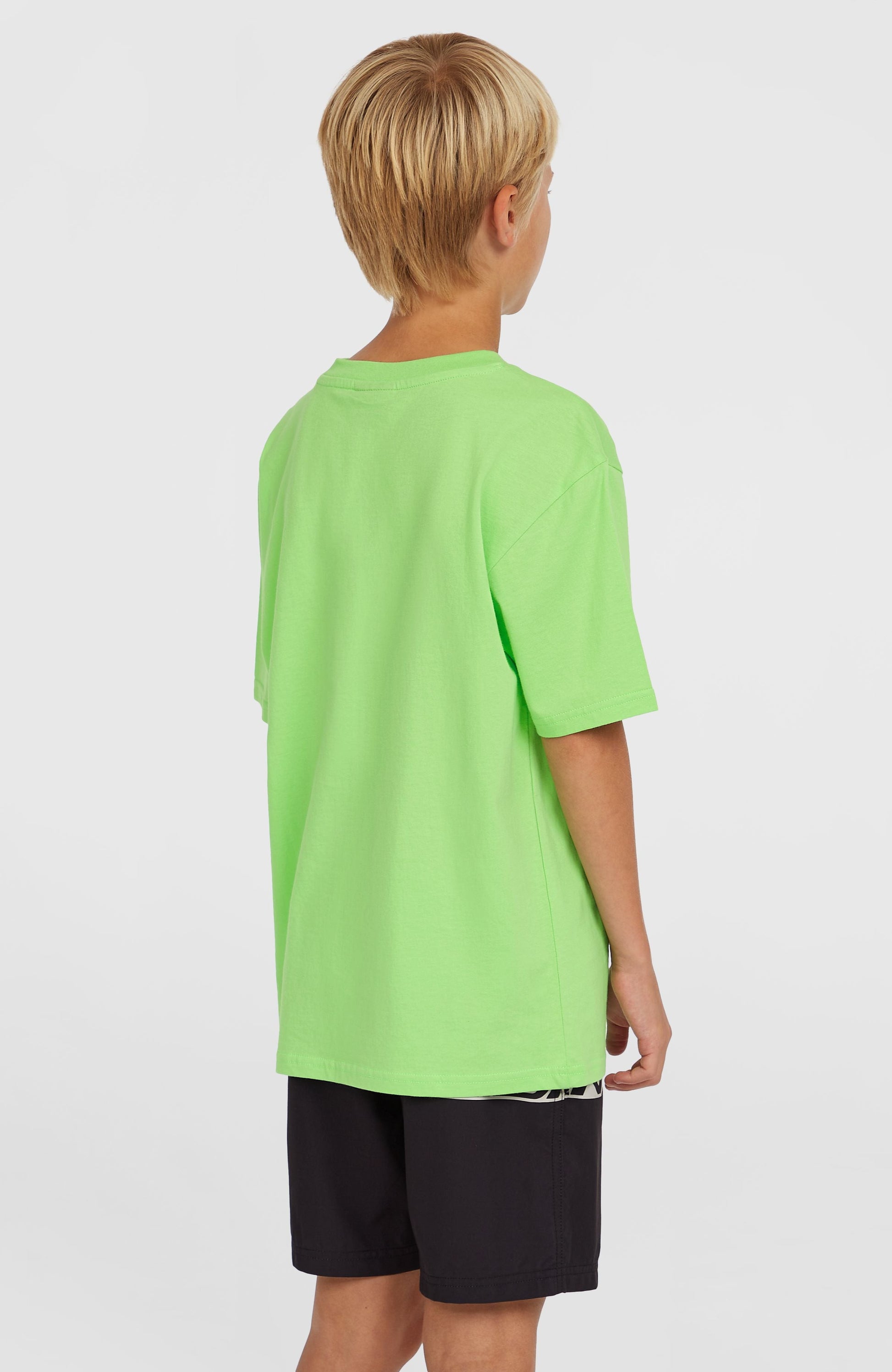Cali Stripe 14'' Swim Shorts Kids Green Upside Down