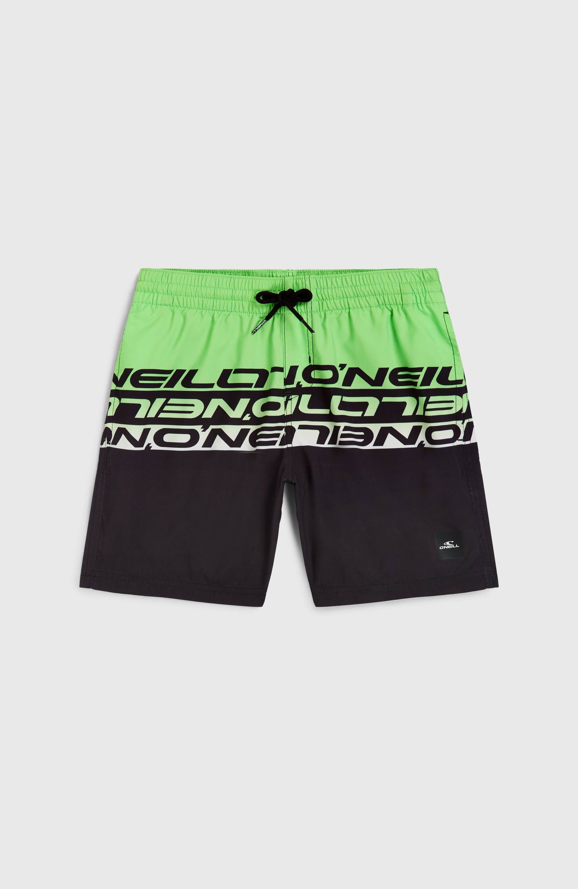 Cali Stripe 14'' Swim Shorts Kids Green Upside Down