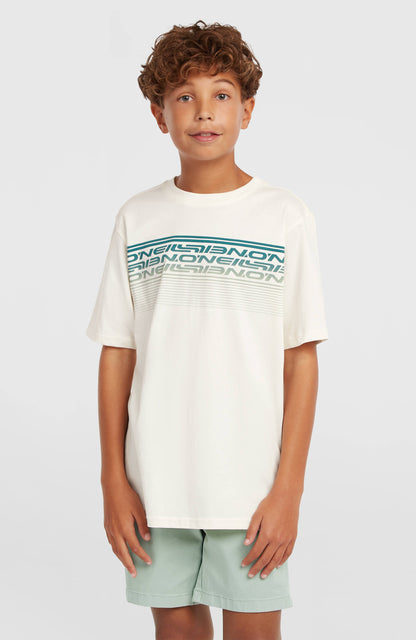 O'Neill Logo Stripe T-Shirt Kids Snow White