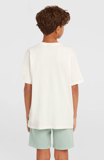 O'Neill Logo Stripe T-Shirt Kids Snow White