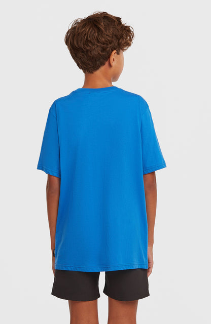 Chest Pocket T-Shirt Kids Mediterranean Blue