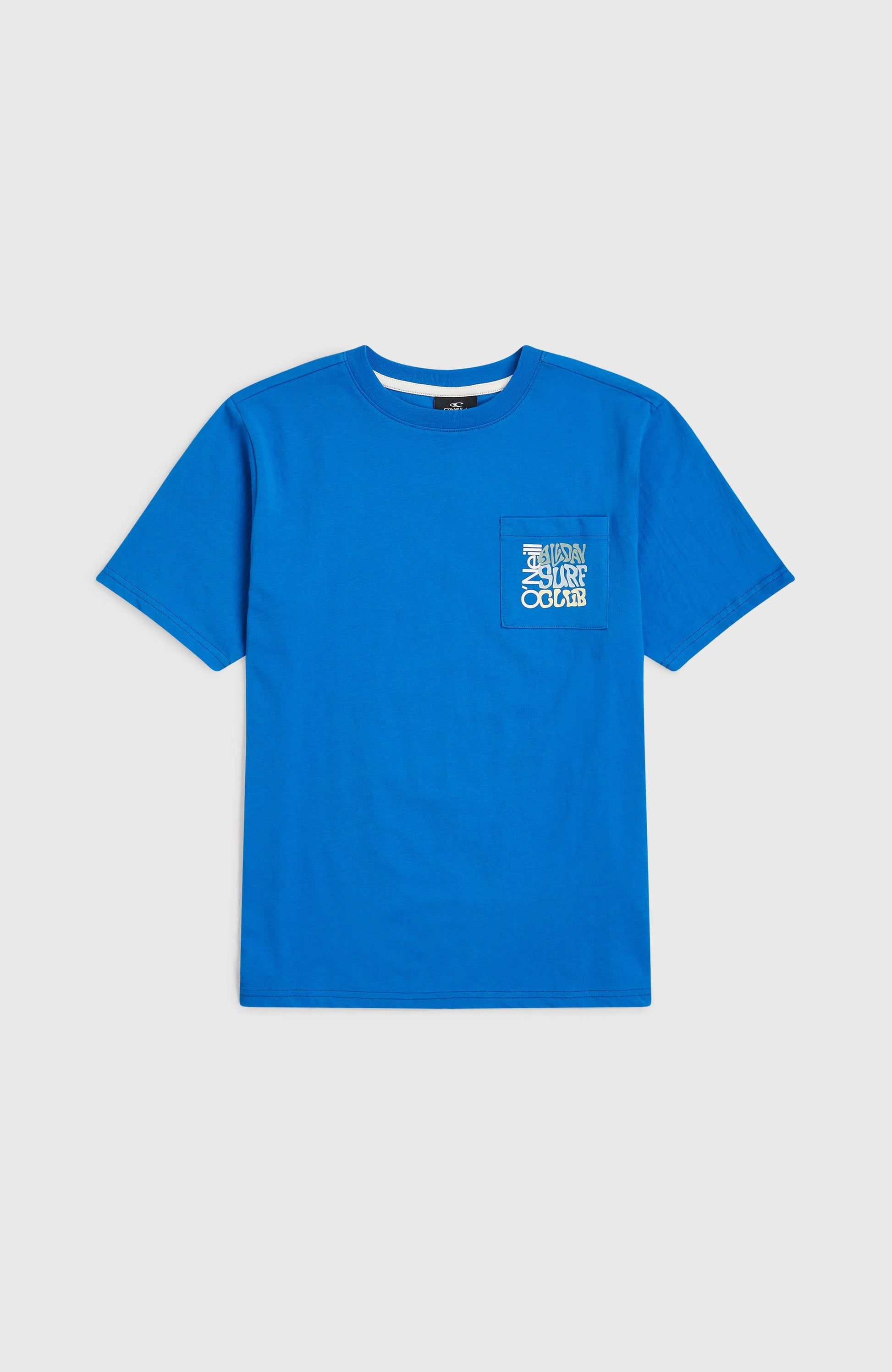 Chest Pocket T-Shirt Kids Mediterranean Blue