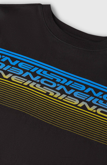 O'Neill Logo Stripe T-Shirt Kids Black Out