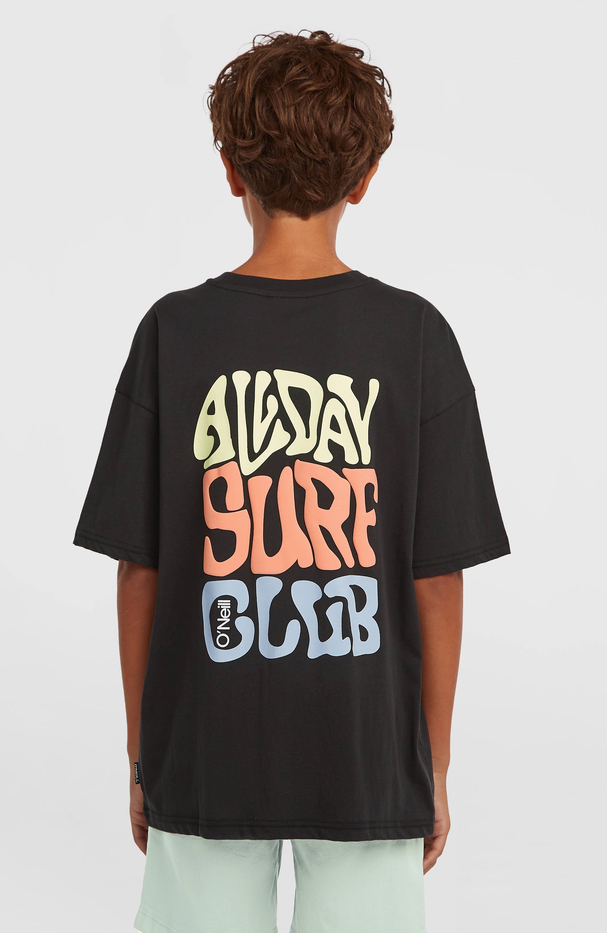 Back Print T-Shirt Kids Black Out