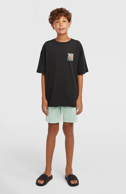 Back Print T-Shirt Kids Black Out