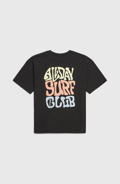 Back Print T-Shirt Kids Black Out
