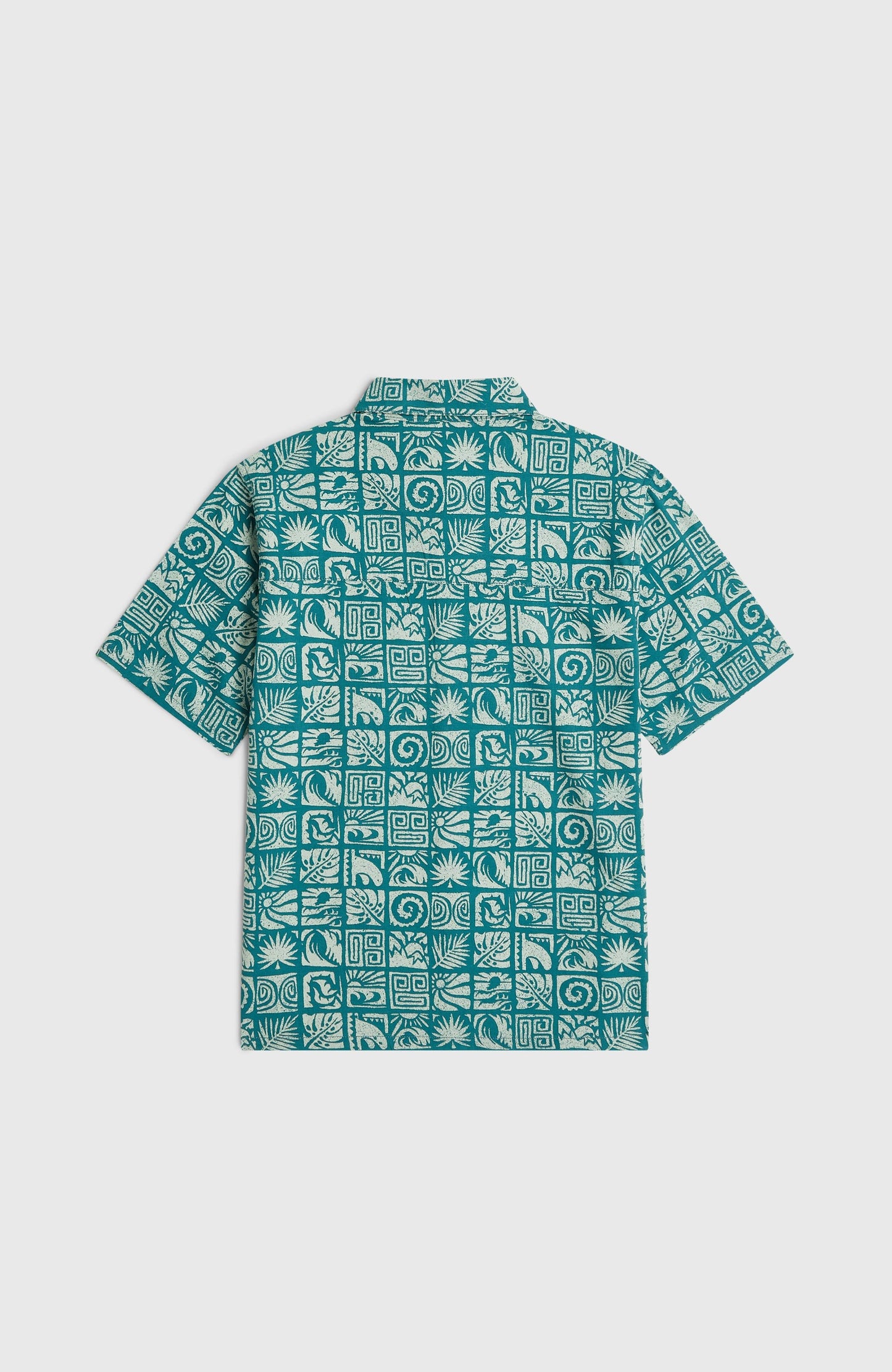 Print Shirt Kids Blue Bricks