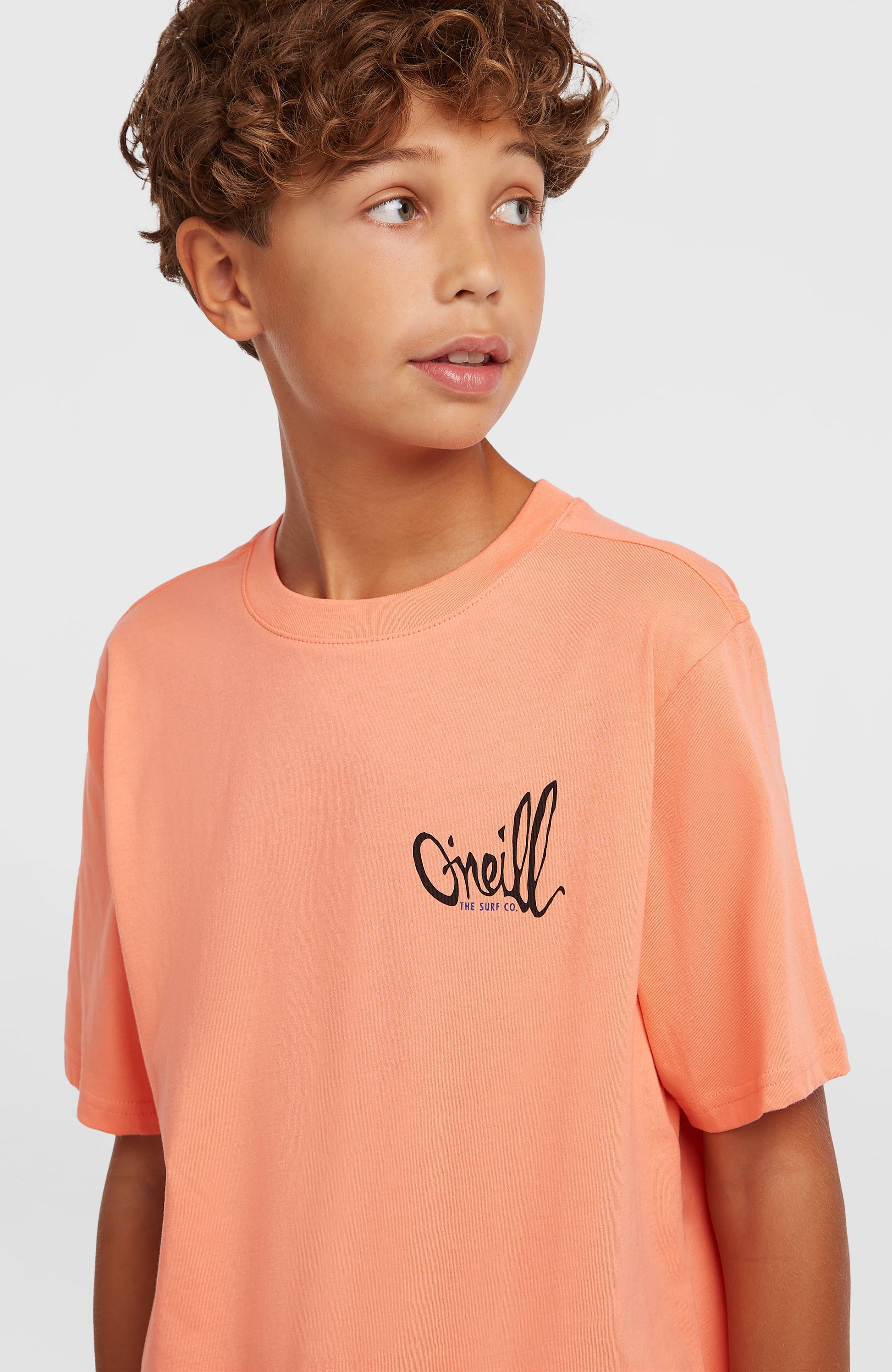 O'Neill Chest Print T-Shirt Kids Funky Peach
