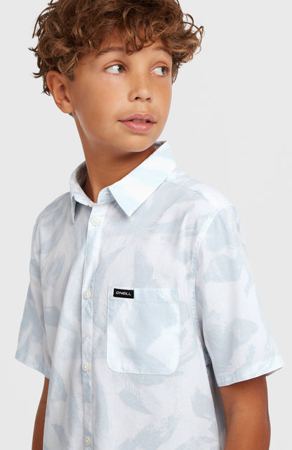 Print Shirt Kids White Spray Flower