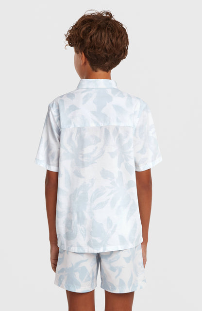 Print Shirt Kids White Spray Flower