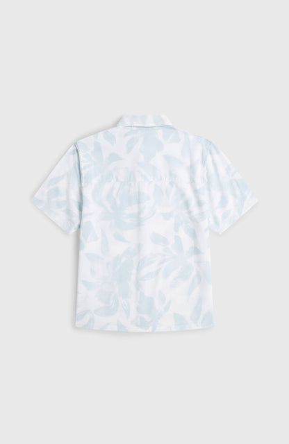 Print Shirt Kids White Spray Flower