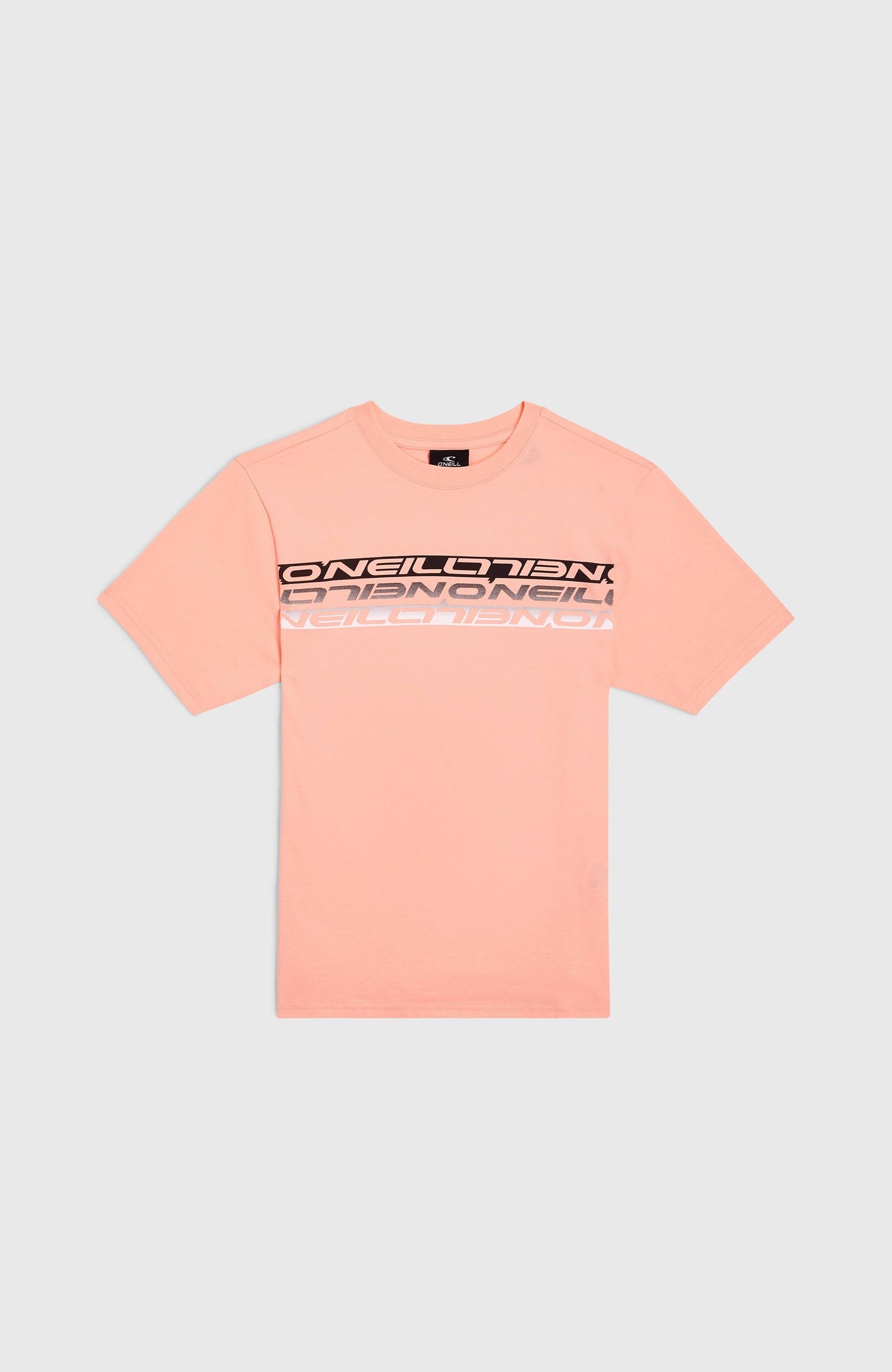 Stripe T-Shirt Kids Coral Pop