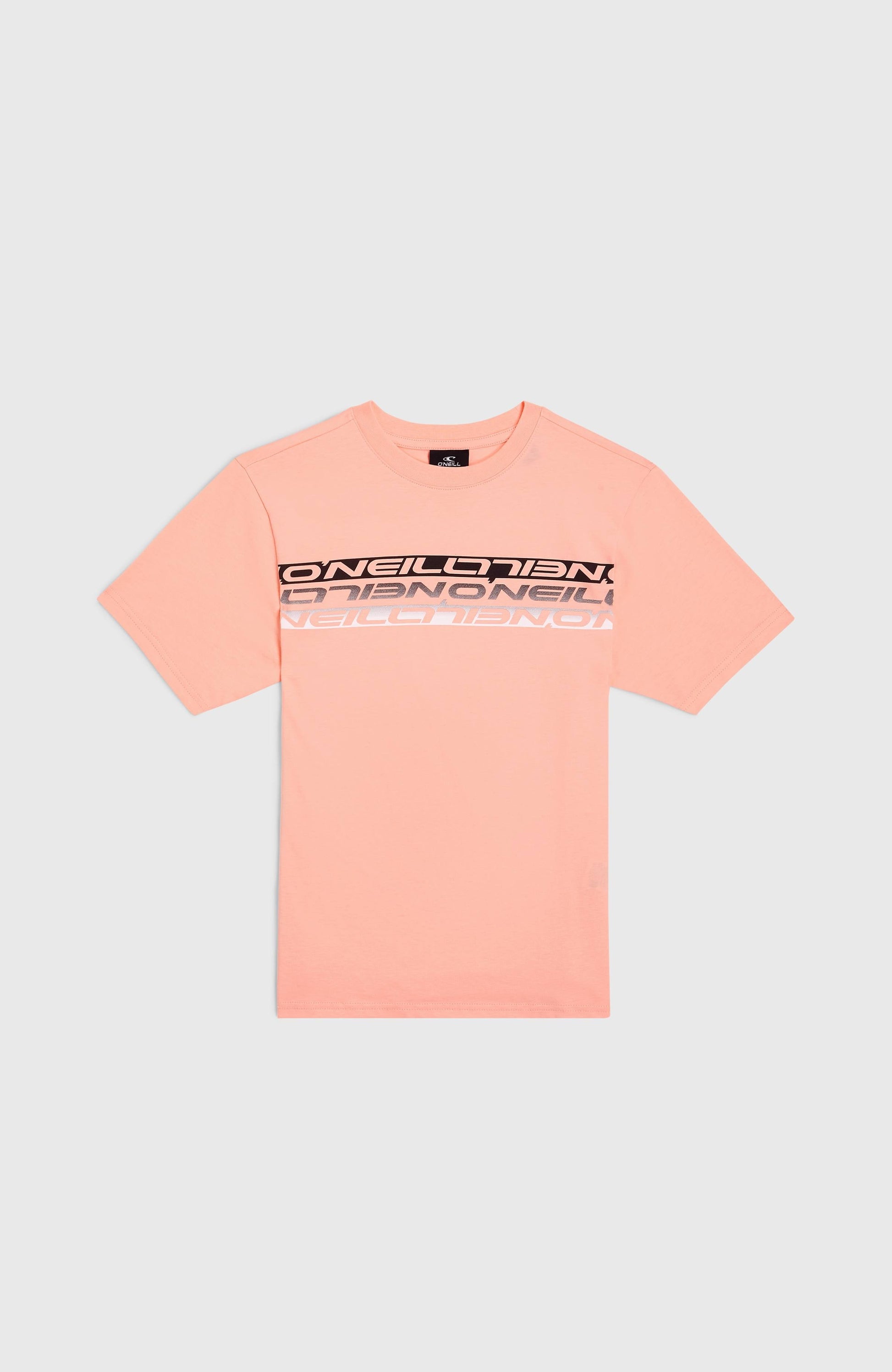 Stripe T-Shirt Kids Coral Pop