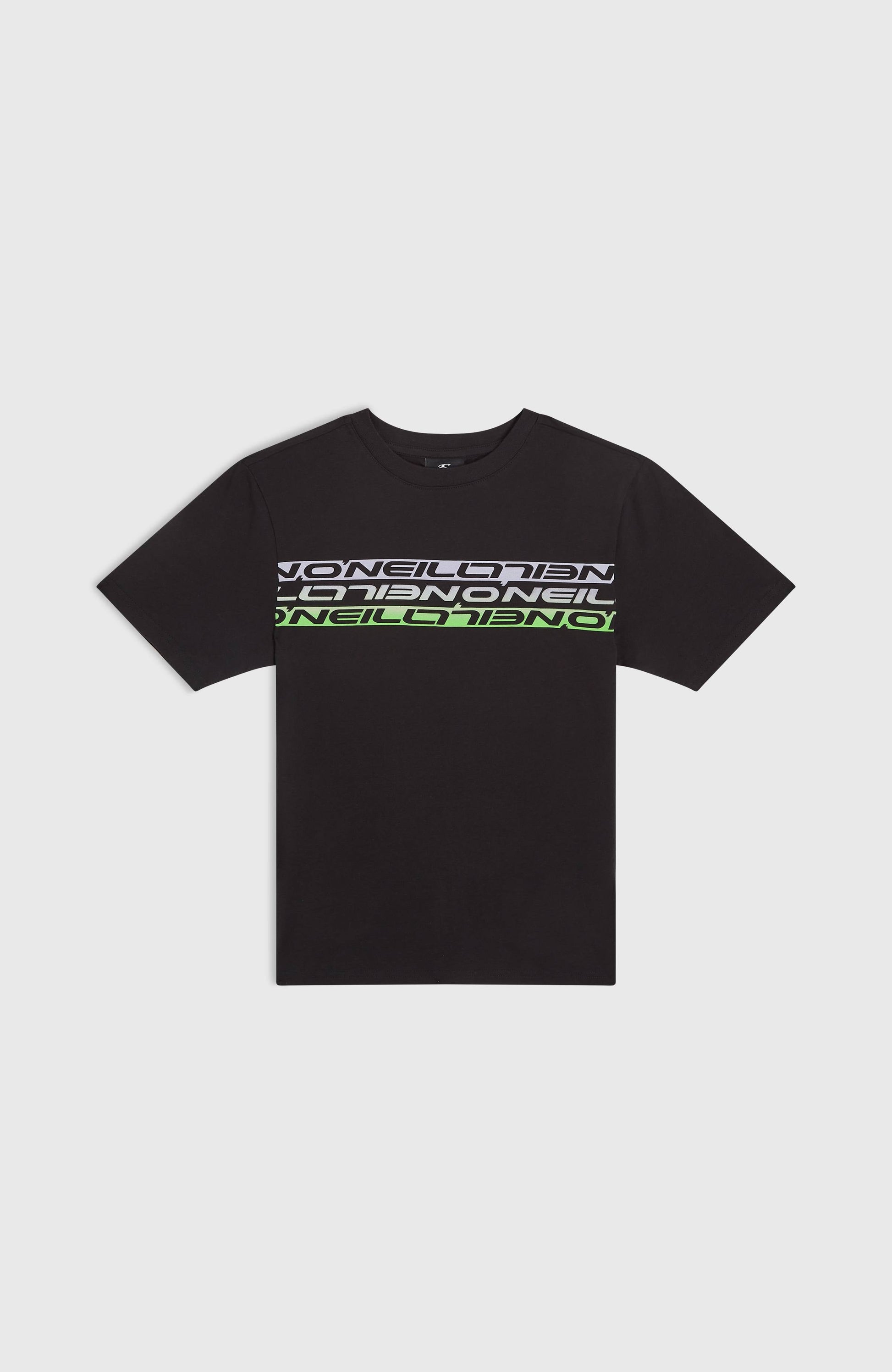 Stripe T-Shirt Kids Black Out