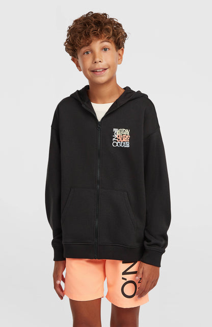 Graphic Full-Zip Hoodie Kids Black Out