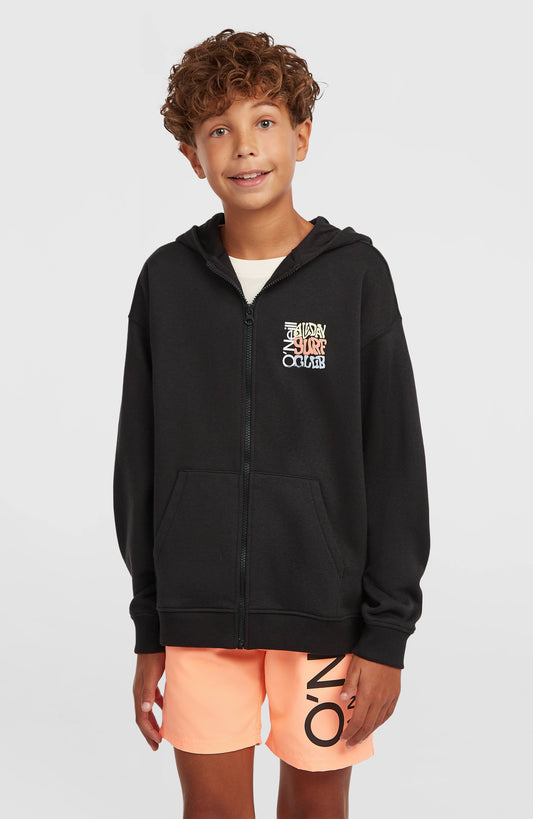 Graphic Full-Zip Hoodie Kids Black Out