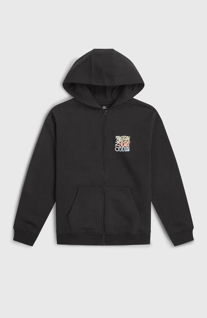 Graphic Full-Zip Hoodie Kids Black Out