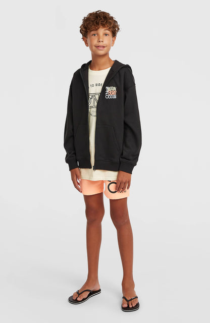 Graphic Full-Zip Hoodie Kids Black Out