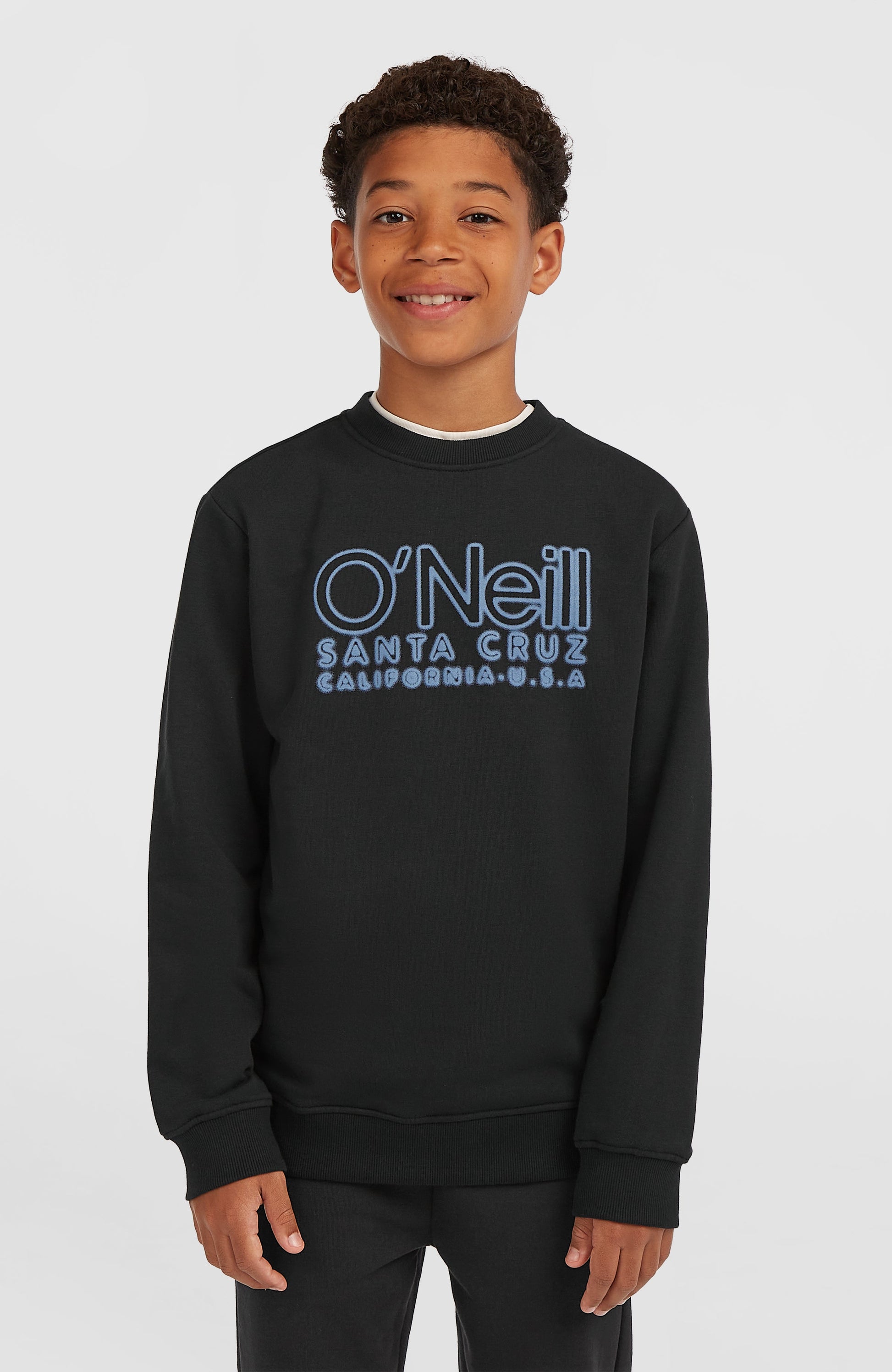 Essentials Crew Sweatshirt Kids Black Out