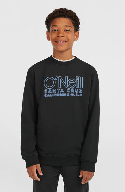 Essentials Crew Sweatshirt Kids Black Out