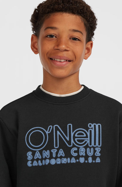 Essentials Crew Sweatshirt Kids Black Out