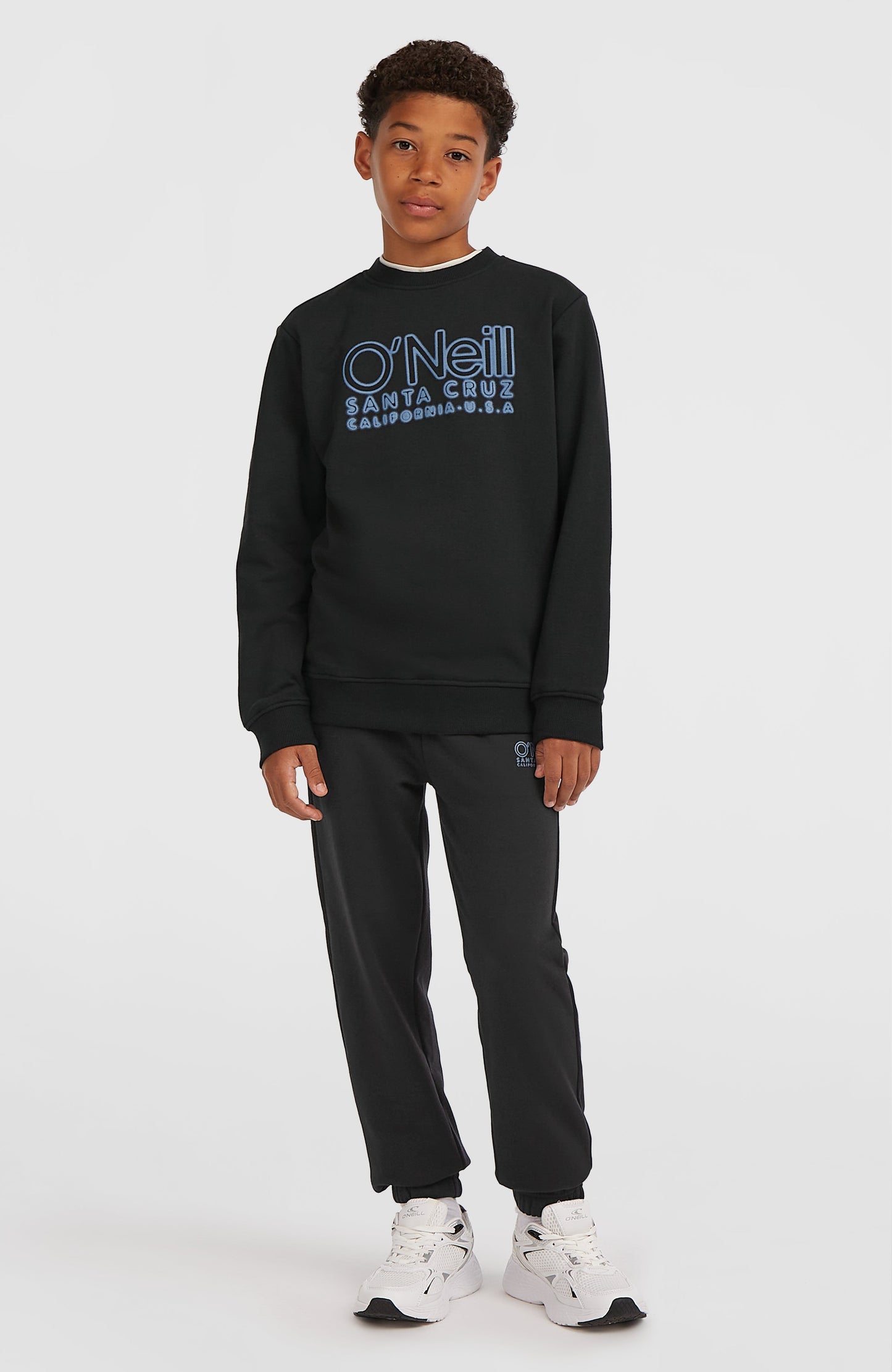 Essentials Crew Sweatshirt Kids Black Out