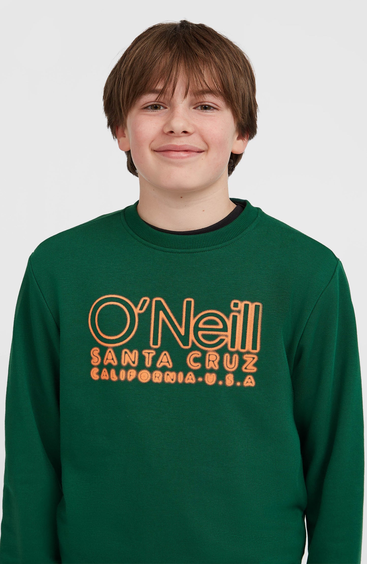 Essentials Crew Sweatshirt Kids Emerald Envy