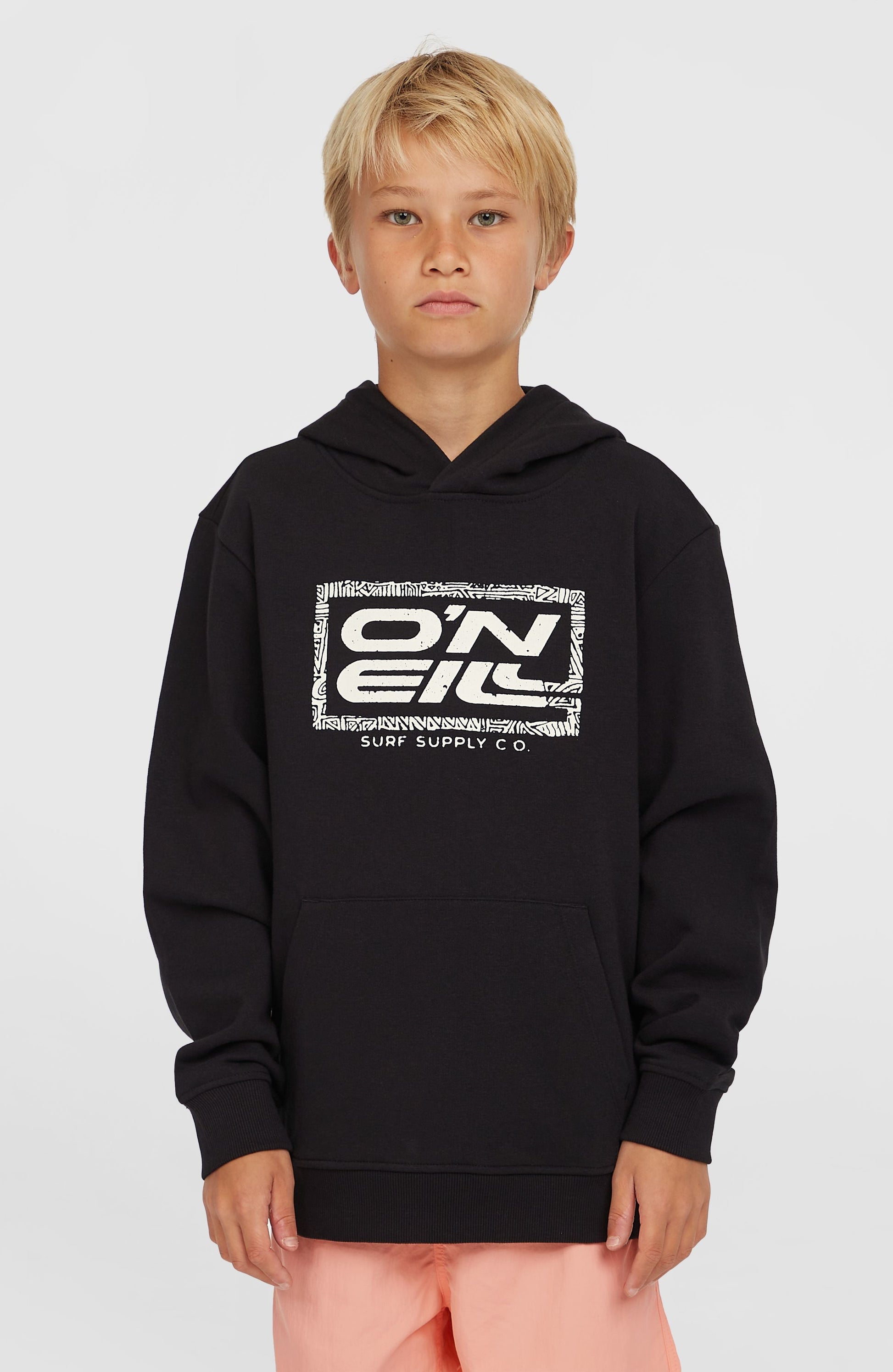 Logo Hoodie Kids Black Out