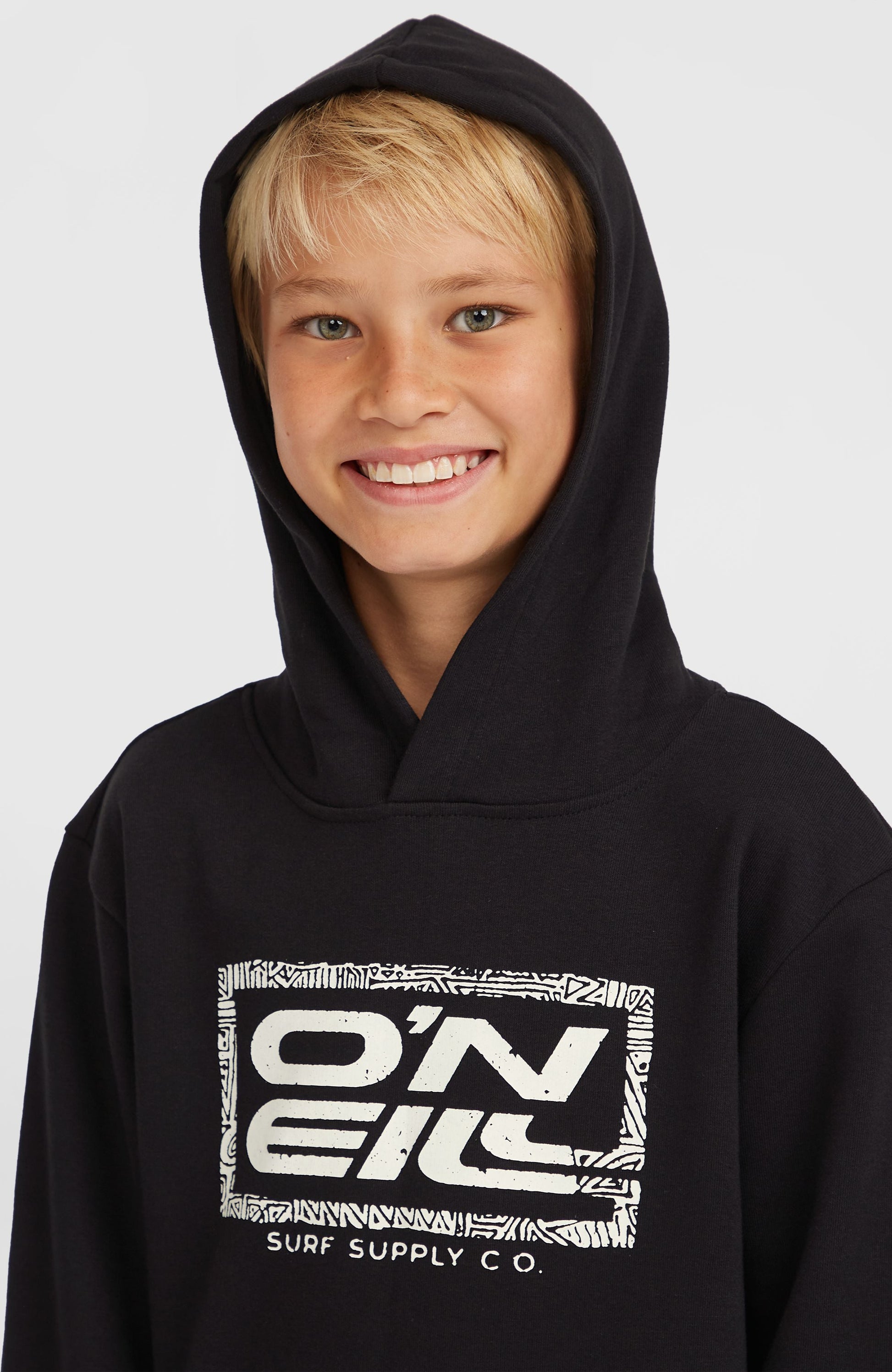 Logo Hoodie Kids Black Out