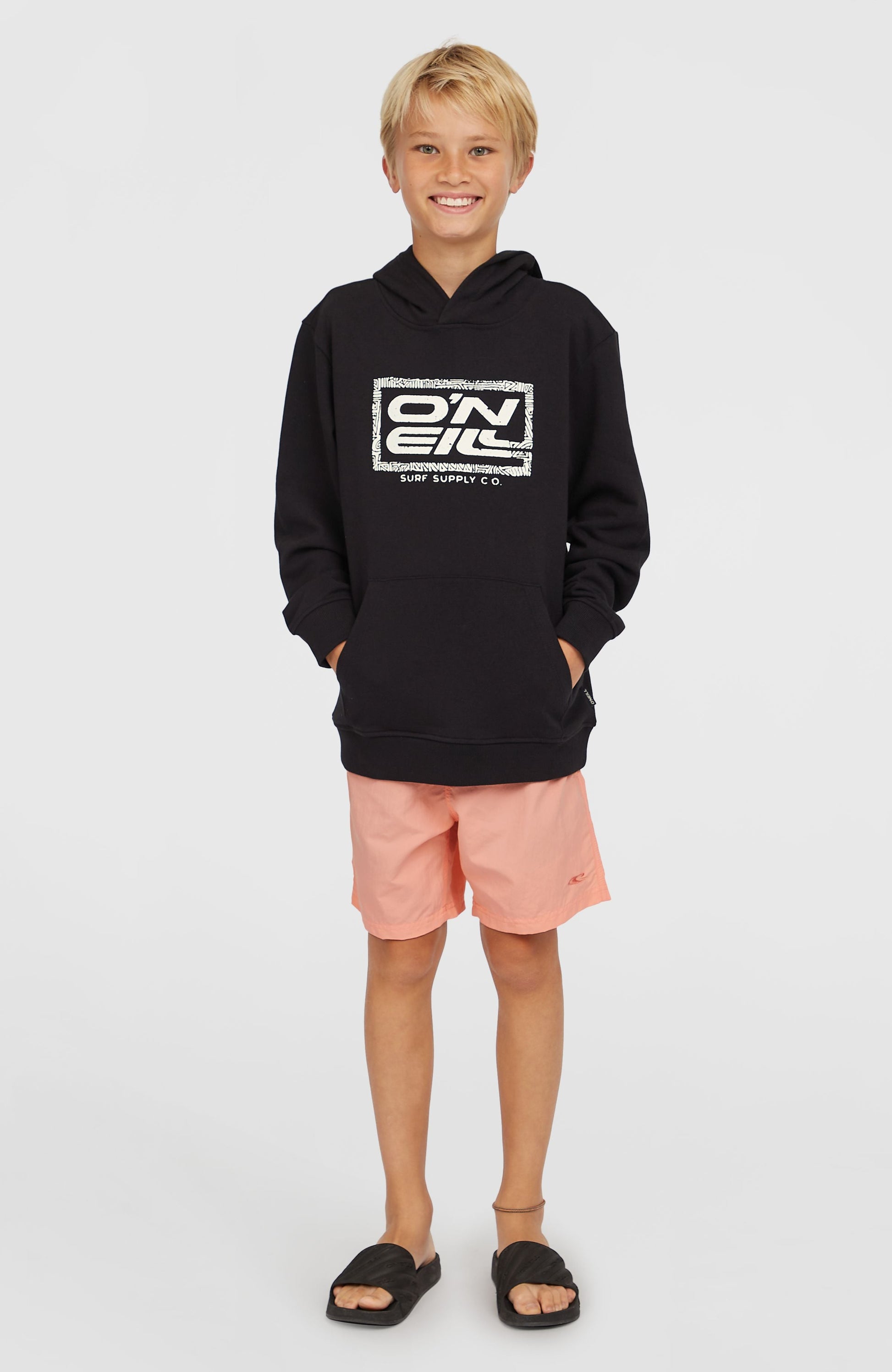 Logo Hoodie Kids Black Out