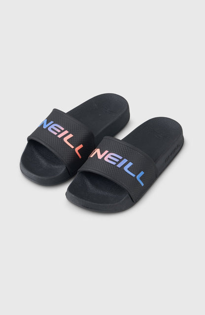 O'Neill Logo Slides Kids Black Out
