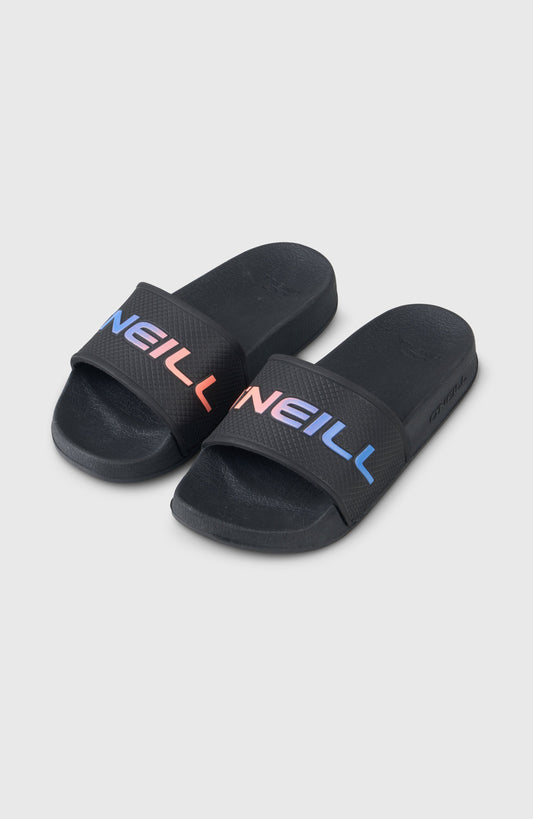 O'Neill Logo Slides Kids Black Out