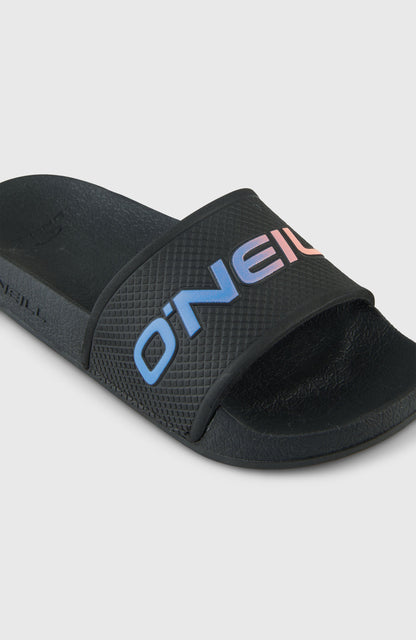 O'Neill Logo Slides Kids Black Out
