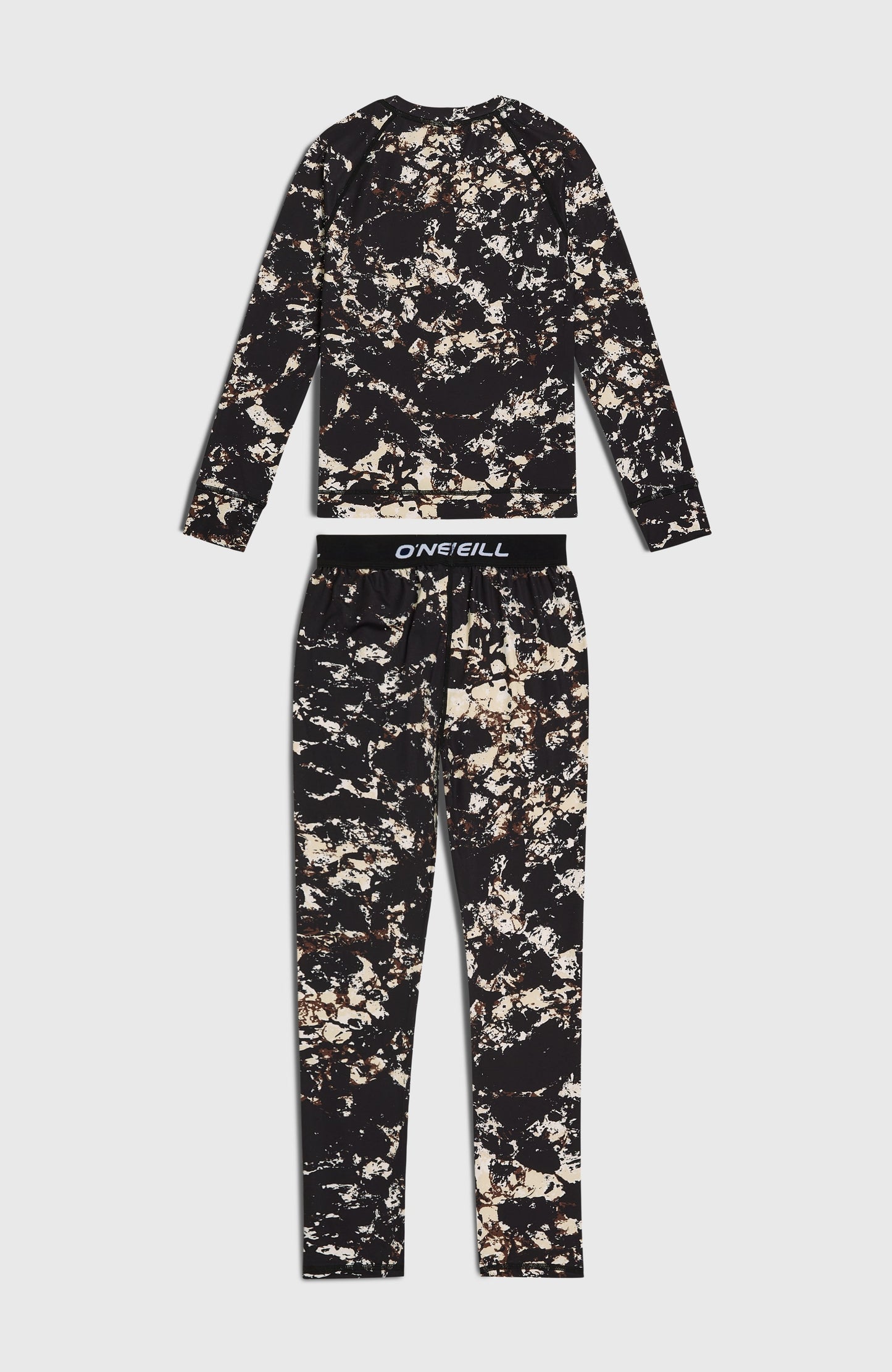 Baselayer Set Kids Black/Beige Quarry