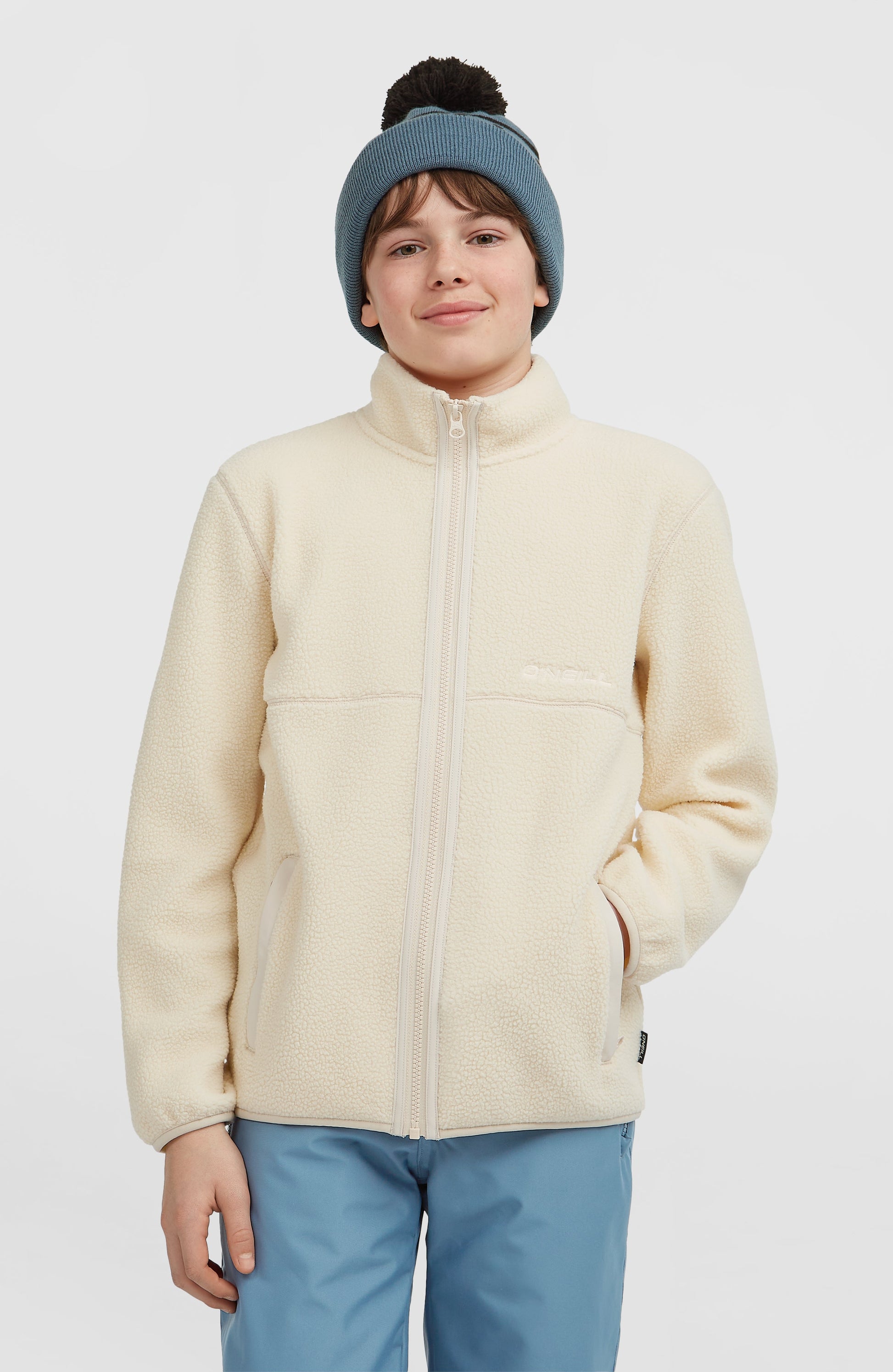 High-Pile Full-Zip Fleece Kids Macaron