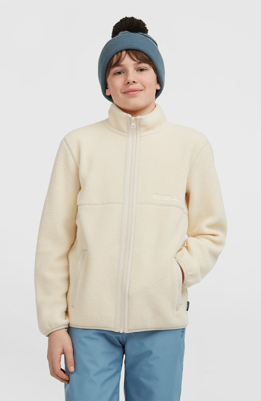 High-Pile Full-Zip Fleece Kids Macaron