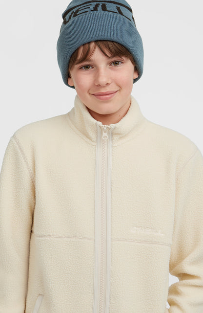 High-Pile Full-Zip Fleece Kids Macaron