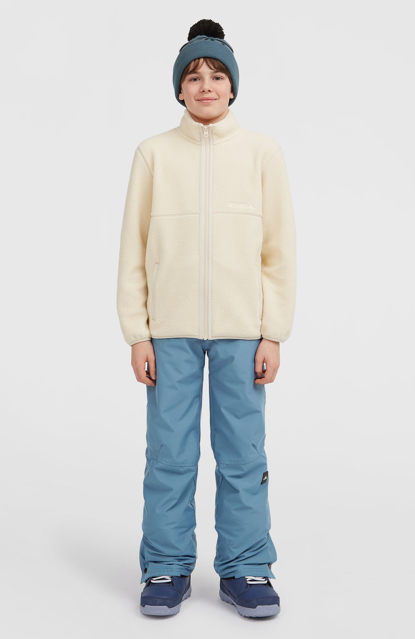 High-Pile Full-Zip Fleece Kids Macaron