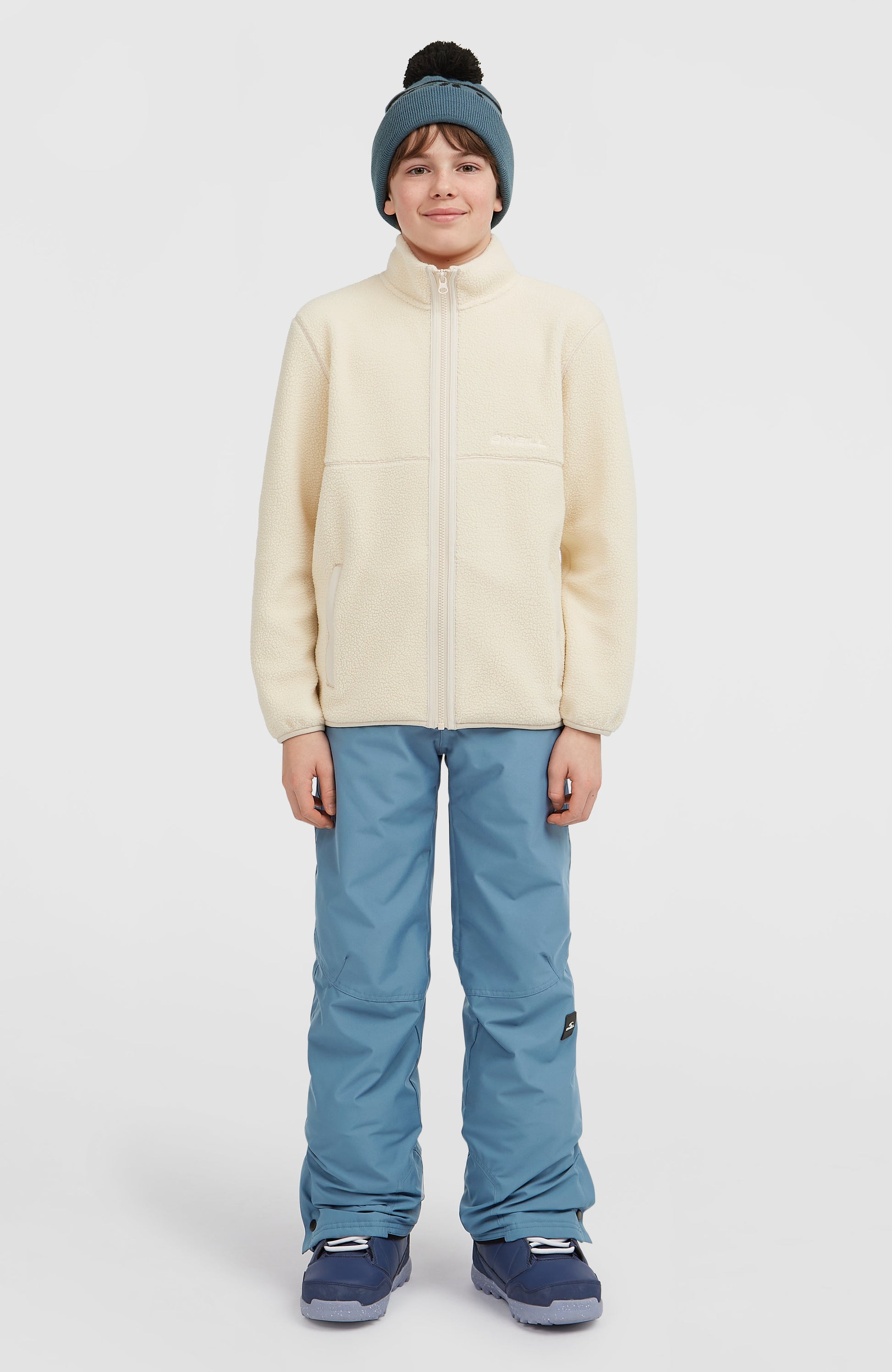 High-Pile Full-Zip Fleece Kids Macaron