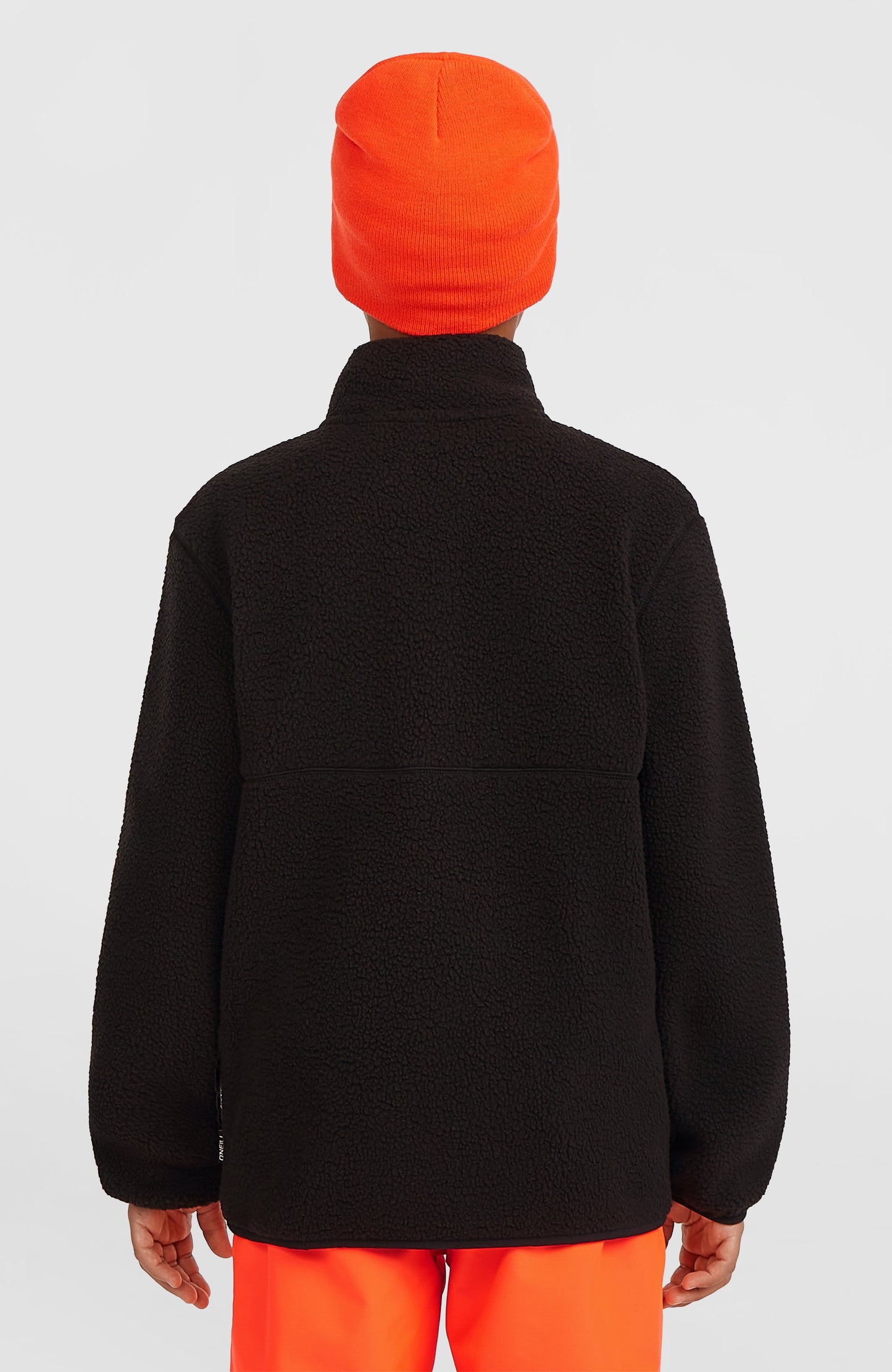 High-Pile Full-Zip Fleece Kids Black Out