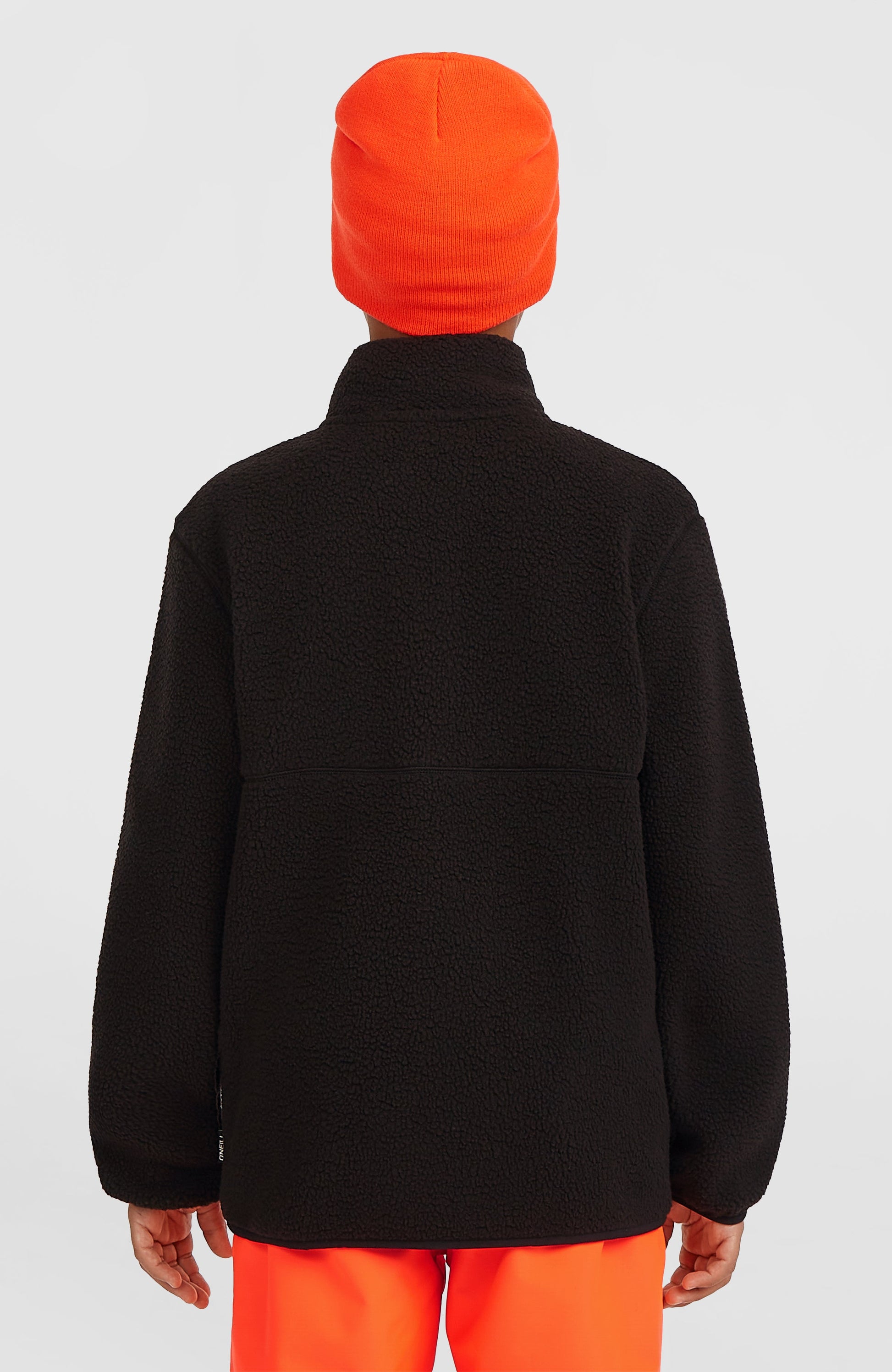 High-Pile Full-Zip Fleece Kids Black Out