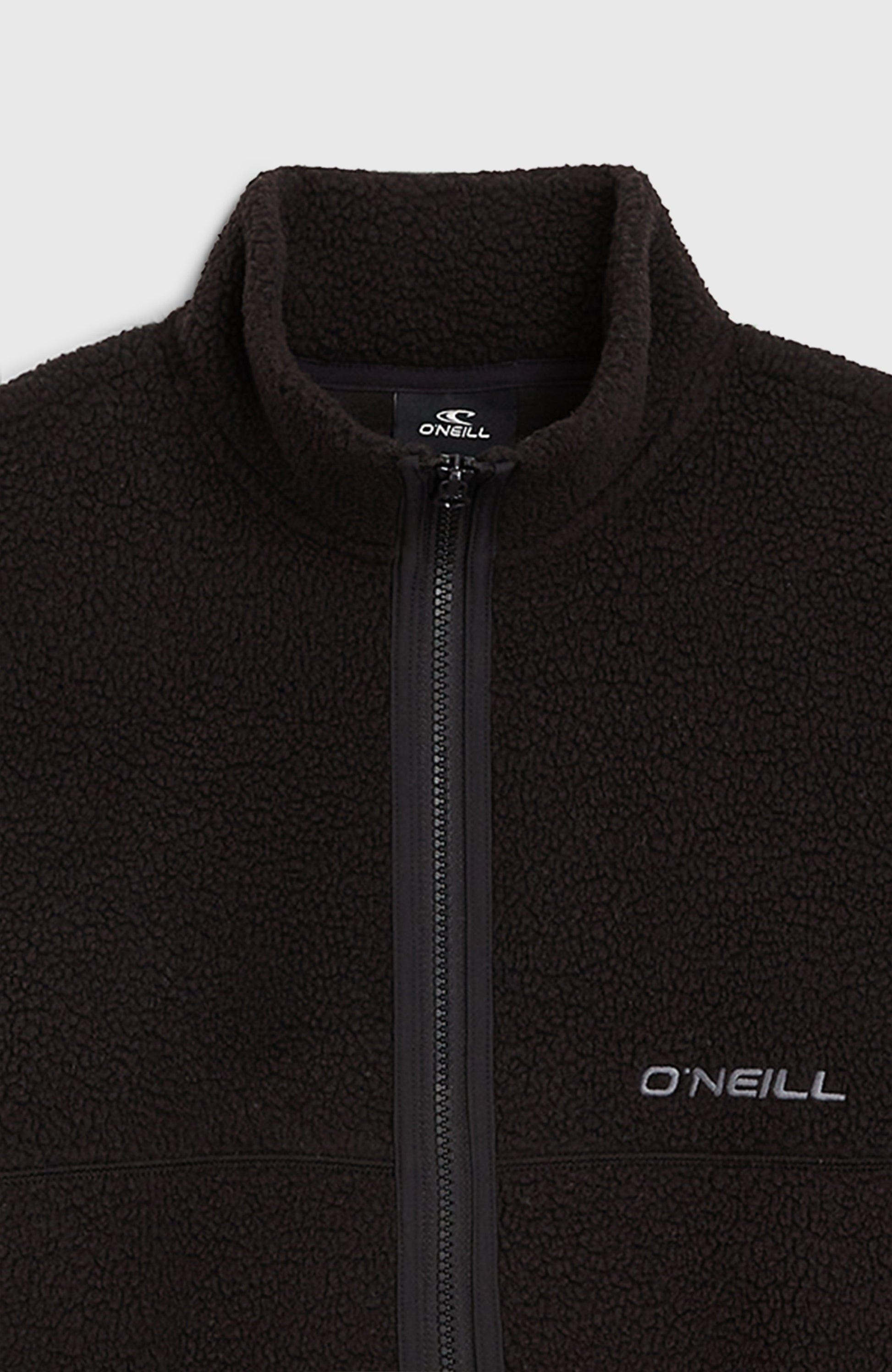 High-Pile Full-Zip Fleece Kids Black Out