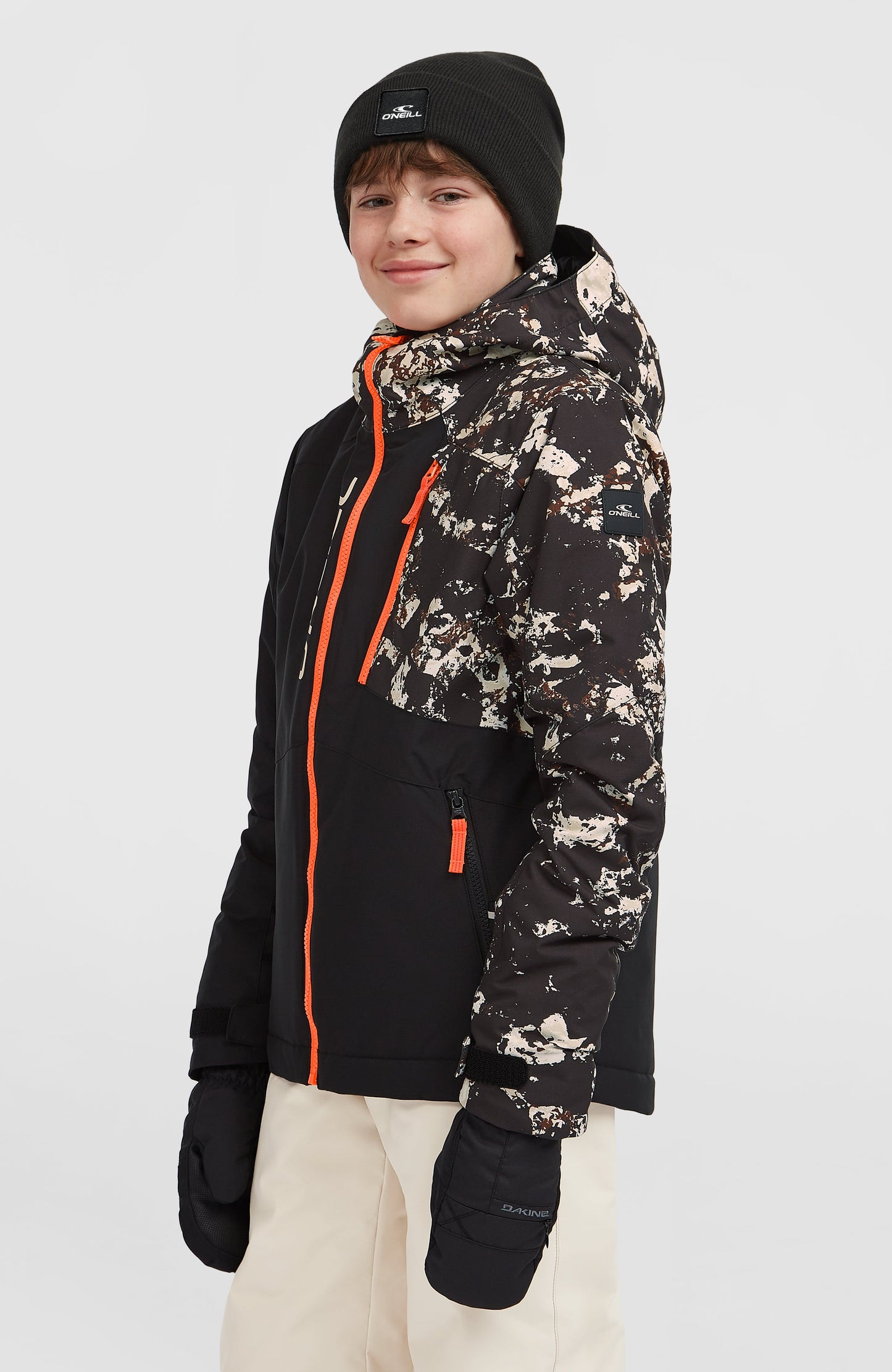 FWC'Cruz Block Snow Jacket Kids Black/Beige Quarry