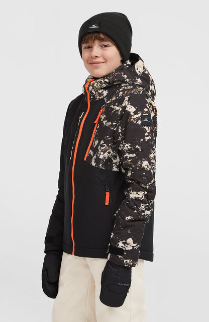 FWC'Cruz Block Snow Jacket Kids Black/Beige Quarry